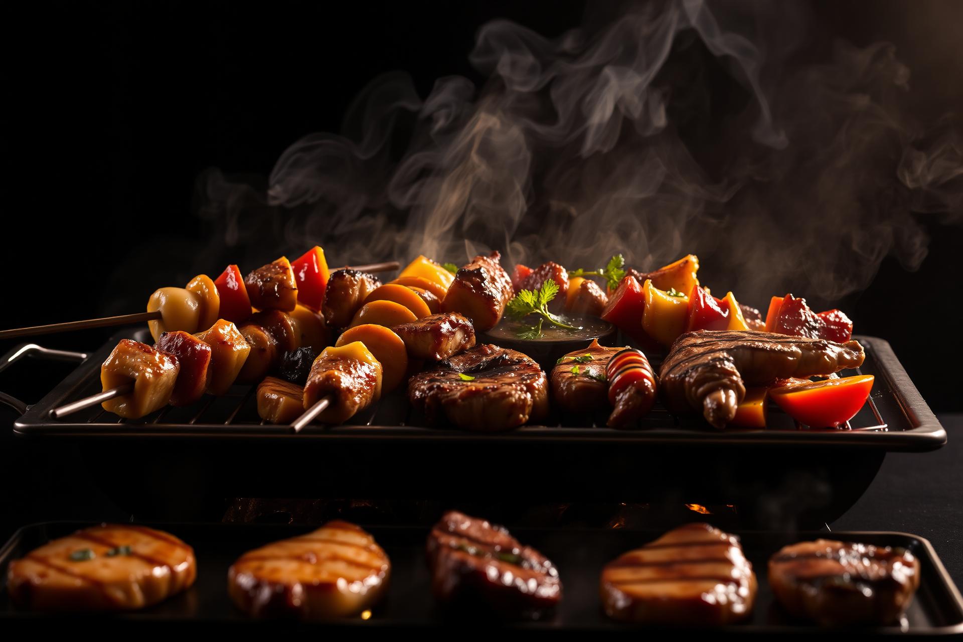 Sizzling barbecue platter